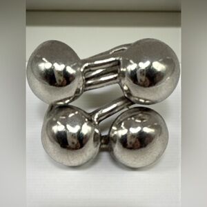 Chunky  Sterling Silver Women's Ring 9.34 grams stamped